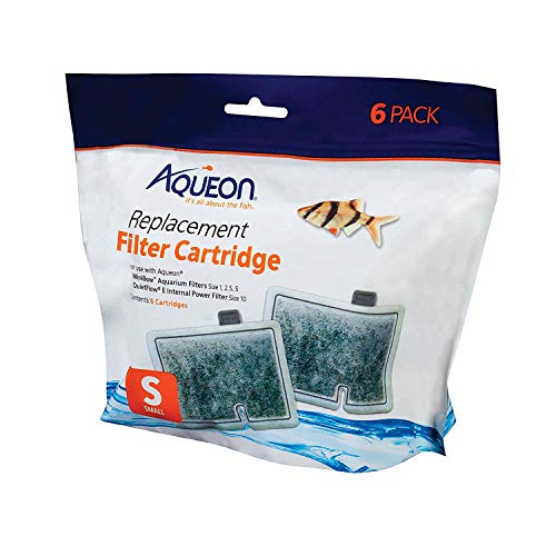 Aqueon QuietFlow Filter Cartridge, Small, 6 Pack